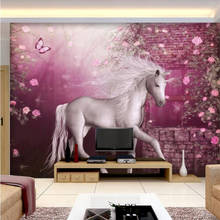 Customized Wallpaper 3d European Pastoral Unicorn Prince Charming Wallpaper Living Room Bedroom TV Background Wall paper 3d обои 2024 - buy cheap