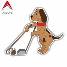 Aliauto-pegatina creativa para coche, accesorio impermeable y reflectante para la limpieza de perros, PVC,15cm x 12cm 2024 - compra barato