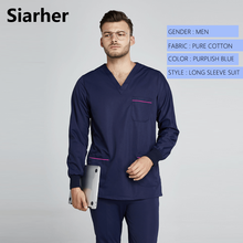 Conjunto de esfoliante para homens e mulheres, conjunto de roupas de trabalho para cuidados de pets, roupa de trabalho, uniformes, várias cores para homens e mulheres 2024 - compre barato