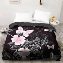 3D Duvet Cover Custom 200X200 220x240 Comforter/Quilt/Blanket case Full Queen King Bedding For Pink Floral Drop Ship 2024 - buy cheap