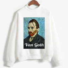 Van Gogh Print Kpop Women Clothes Hoodies Pullover Long Sleeve O-neckCasual Sweatshirt Female Harajuku Plus Size Ladies Hooded 2024 - buy cheap