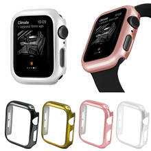 Funda protectora de parachoques para Apple Watch Series 5, cubierta de 40mm y 44mm, carcasa chapada para Apple iWatch Series 4 y 5 2024 - compra barato