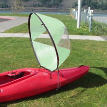 Foldable Kayak Boat Wind Sail for Sup Kayak Downwind Wind Sail Paddle Canoe Boats Drifting Wind Sail Clear Window 2024 - buy cheap