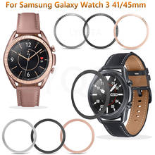 Bisel para Samsung Galaxy Watch 3, funda de marco de 41mm y 45mm, protección de anillo de Metal, parachoques para Galaxy Watch3, borde exterior, funda de TPU 2024 - compra barato