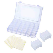 100 Pieces Plastic Floss Bobbins with Stickers and Embroidery Organizer Box for 2024 - buy cheap