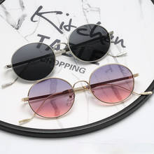 Vintage Design Metal Sunglasses For Women Round Frame Sunglasses Women Personality High Quality Retro Sunglasses 2024 - buy cheap