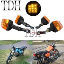 4 Pcs LED Motorcycle Front & Rear Turn Signal Indicator Blinker Amber Light 12V E-mark E3 DOT Approved For MZ ETZ 251 2024 - buy cheap