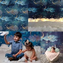 Sensfun-Fondo para fotografía de recién nacido, telón de fondo con Luna Dorada, estrellas, Flash, fiesta de cumpleaños, Baby Shower, para niños, Sxy0320 2024 - compra barato