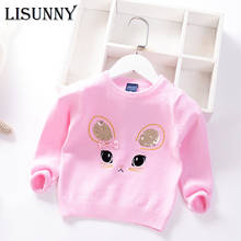 2021 Autumn Winter Children's Clothing Kids Sweater Girls Sequined Sweater Baby Pullover Fashion Cartoon Sequin Toddler Clothes 2024 - buy cheap