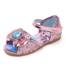 Disney meninas sandálias congeladas princesa elsa e anna meninas sapatos casuais 2024 - compre barato