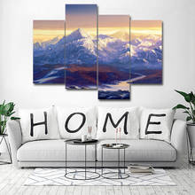 4pcs Print poster canvas Wall Art Iceberg Maple Forest art oil painting Modular pictures on the wall sitting room(no frame) 2024 - buy cheap