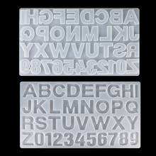 26 English Letter Pendant Resin Mold Number Alphabet Resin Silicone Mold  DIY Jewelry Making Letter Keychain Epoxy Craft  2024 - buy cheap
