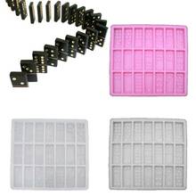 Silicone Dominoes Mold Chocolates Epoxy Resin Mold Dominoes Game Fun Art Crafts 2024 - buy cheap