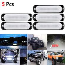 5Pcs 12V LED Work Light Bar Floods Spot Offroad 4WD Car SUV Driving Fog Lamp 6 LED Car Emergency Lights For Truck, ATV, UTV 2024 - buy cheap