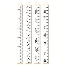 Gráfico de crescimento infantil de madeira, gráfico de crescimento removível para bebês, suspensão de parede, régua de medição de altura, decoração de parede 2024 - compre barato