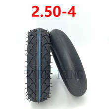 Neumático exterior de tubo interior 2,50-4 de alta calidad, 2,80/2,50-4, neumático grueso para patinete eléctrico de Gas, rueda de silla de ruedas 2024 - compra barato