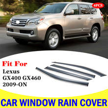 FOR Lexus GX400 GX460 window visor car rain shield deflectors awning trim cover exterior rain cover car accessories 2009-ON 2024 - buy cheap