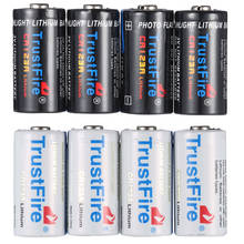 Trustfire-bateria de lítio descartável, pilhas de lítio descartáveis li-ion com 10 núcleos, cr123a, 3v e 1400mah, baterias recarregáveis para lanternas de câmera 2024 - compre barato