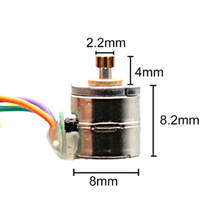 1 unidad de Motor paso a paso 2 fases 4 cables Micro 8mm Mini Motor paso a paso engranaje de Metal del Motor 2024 - compra barato