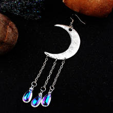 Natural Stone Bohemian Moon Dangle Earrings for Women Multicolor Star Moon Water Drop Earings Fashion Jewelry Ofertas Relampago 2024 - buy cheap