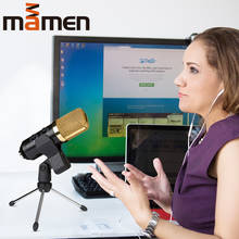 MAMEN Metal USB Condenser Recording Microphone For Laptop MAC Or Windows Cardioid Studio Recording Vocals Voice Over, YouTube 2024 - buy cheap