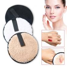 Soft Sponge Magic Makeup Remover Powder Puff Deep Cleaning Microfiber Cloth Pad Round Shape Portable Makeup Cosmetic Puff Tools 2024 - buy cheap