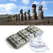 Easter Island Moai Stone Statues Ice Tray Ice Cubes DIY Mould Pudding Jelly Mold 2024 - buy cheap
