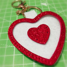 Keychain Shaker Heart PaperMetal Cutting Dies Stencils for DIY Scrapbooking Album Paper Card Decorative Craft Embossing Die Cuts 2024 - buy cheap