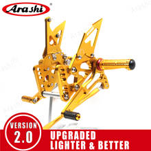 Arashi For SUZUKI GSXR1000 2005-2022 CNC Rider Rearset Adjustable Footrest Foot Peg GSX1000R GSXR GSX-R 1000 2006 2007 2008 2012 2024 - buy cheap