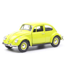 Road Signature-coche clásico old bug Beetle 1967, minicar automático de metal, escala 1:24, vehículo fundido a presión, juguetes, miniaturas, hobby 2024 - compra barato