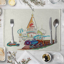 Kitchen Table Mats Creative Building Table Mat Creative Table Napkin For Wedding Kitchen Decor Creative Car Placemat Dining 2024 - buy cheap