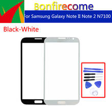 N7100 сенсорный экран для Samsung Galaxy Note II N7100 Note 2 Note2 переднее внешнее стекло сенсорный экран Замена объектива 5,5" 2024 - купить недорого