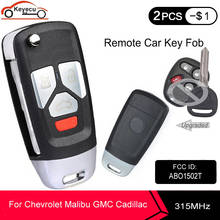 KEYECU Upgraded Flip Remote Car Key Fob for Buick Cadillac Chevrolet GMC 315MHz ID46 Chip FCC ID: AB01502T / P/N: 16245100-29 2024 - buy cheap