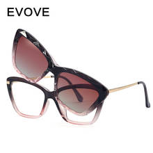 Evove-gafas de lectura con Clip para mujer, lentes de sol polarizadas con Clip + 0,5, 1,75, 1,5, 1,25, 2,25, 2,75, antirreflejos, UV400 2024 - compra barato