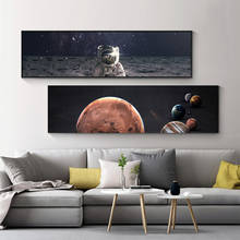 DDHH Astronaut Space Dreaming Stars Planet Limit Oil Painting Canvas Wall Pictures for Living Room Posters and Prints Home Decor 2024 - buy cheap
