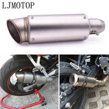 Motorcycle exhaust Modified Carbon fiber Moto Exhaust system For Yamaha YQ50 Aerox MBK Nitro xt600 nvx155 aerox155 nvx aerox 155 2024 - buy cheap