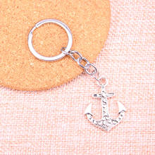 20pcs heart anchor Keychain 34*26mm Pendants Car Key Chain Ring Holder Keyring Souvenir Jewelry Gift 2024 - buy cheap