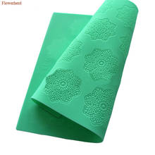 New Snowflake Lace Mat Silicone Mold Fondant Cake Decorating Tool Birthday Wedding Decoration Chocolate Biscuit Decorating Mold 2024 - buy cheap