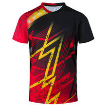 Free print name !male /female Tennis Shirts,Men Table tennis shirt ,Running Sport short -sleeve T Shirts,Badminton t-shirt 1820 2024 - buy cheap