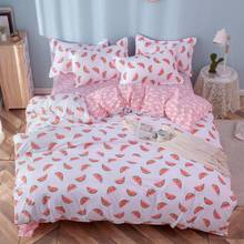 Pink Duvet Cover 200x230 Pillowcase 3Pcs,Red watermelon pattern Bedding Set,150x200 Quilt Cover,220x240 King Size Blanket Cover 2024 - buy cheap