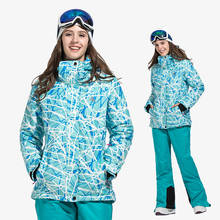 Roupa de esqui feminina resistente ao vento, jaqueta de snowboard quente com capuz para esqui, uso ao ar livre, inverno 2020 2024 - compre barato