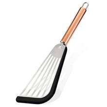 Ultra Flexible Stainless Steel Spatula With Silicone Top Soft Edge Slotted Spatula Turner 2024 - buy cheap