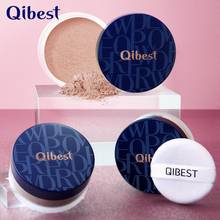 Qibest Smooth Loose Powder Oil Control Makeup Concealer Beauty Highlighter Mineral Setting Banana Powder maquiagem profissional 2024 - buy cheap