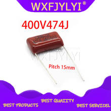 10PCS 400V474J 0.47UF Pitch 15mm 470NF 400V 474 CBB Polypropylene film capacitor 2024 - buy cheap