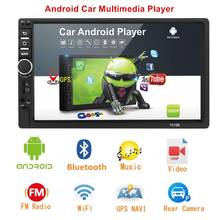 2 DIN Android 8.1 Radio del Coche Navegación GPS 7 Pulgadas 1080P HD Pantalla Táctil WiFi/Bluetooth Autoradio Manos Libres 1G/16G Multimedia Car Stereo+Internet WiFi+Con/Sin Cámara 2024 - compra barato