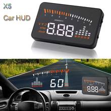 X5 gps speedometer for cars HUD Head Up Display OBD II EOBD Automatic Speedometer for car gps speedometer Matching Speed Alarm 2024 - buy cheap