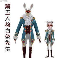 ¡Anime! Identity V Freddy Judy-traje de juego para hombre y mujer, uniforme encantador para Cosplay, traje de Halloween, Sr. White Rabbit, nuevo 2024 - compra barato