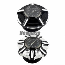 Motorcycle Fuel Gas Tank Decorative Oil Cap Cover With Clocks For Harley Sportster XL Touring Road King Softail Dyna Street Bob 2024 - buy cheap