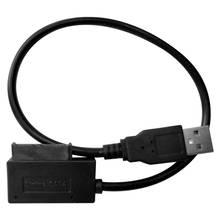 Usb 2.0 para mini sata ii 7 + 6 13pin adaptador conversor cabo para portátil dvd/cd rom drive em estoque 2024 - compre barato