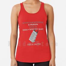 Never Underestimate A Person With An Oddly Specific Shirt tank tops vest sleeveless Specific Cheese Grater Meme Ironic 2024 - buy cheap